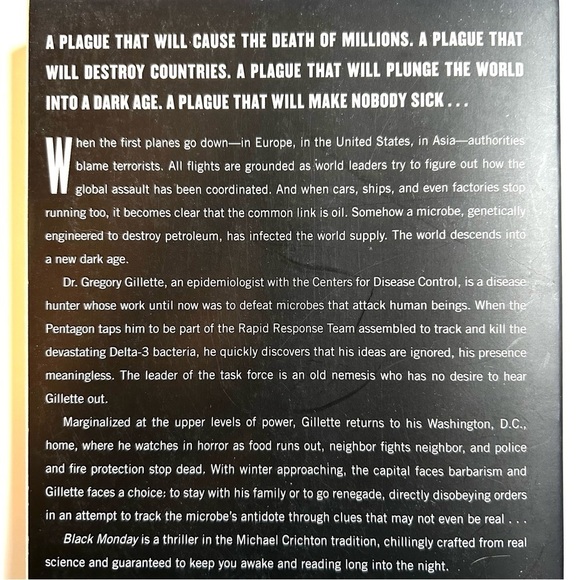 4 Novels BLACK MONDAY, BLACK CHALK, SHADOW MAN & SUSPECT Paperback Book - Picture 6 of 17